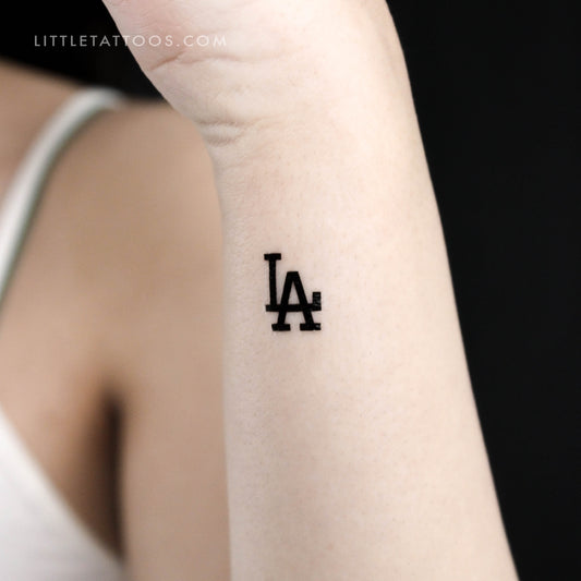 Tatuaje temporal del logotipo de Los Angeles Dodgers (juego de 3)