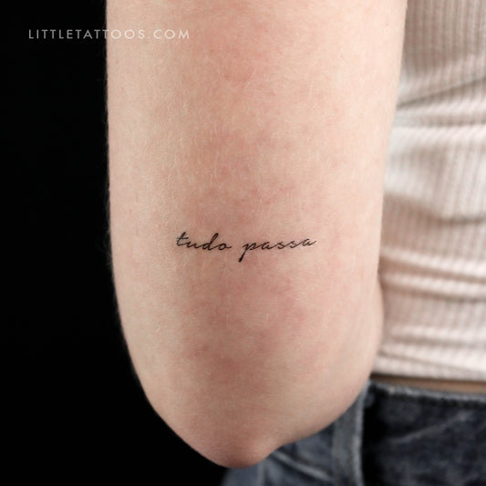Tudo Passa Temporary Tattoo - Set of 3