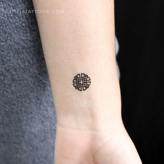 Tiny Dara Knot Temporary Tattoo - Set of 3
