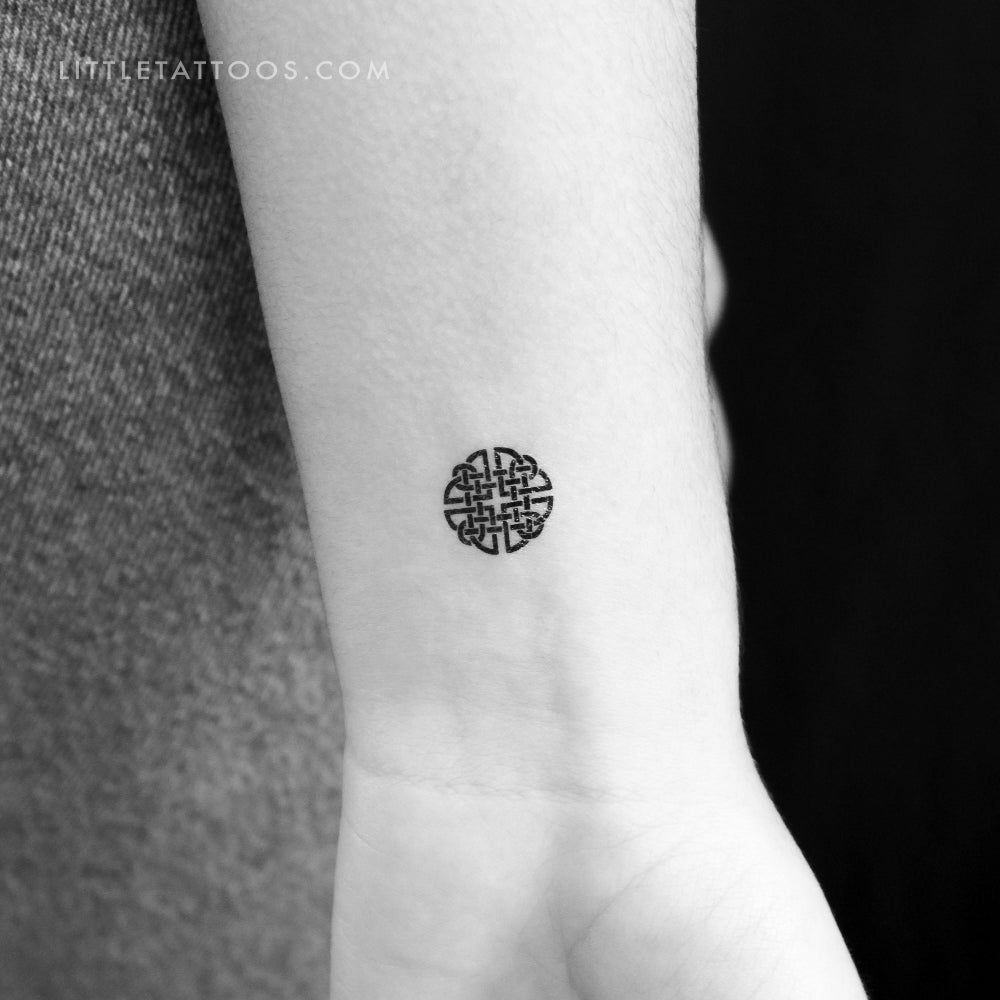 Tiny Dara Knot Temporary Tattoo - Set of 3, image size:1000x1000