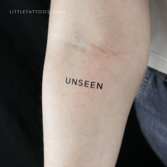 Unseen Temporary Tattoo - Set of 3
