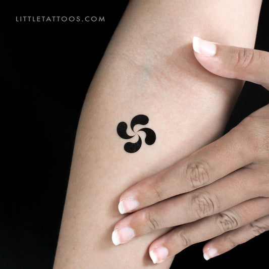 Lauburu Temporary Tattoo - Set of 3