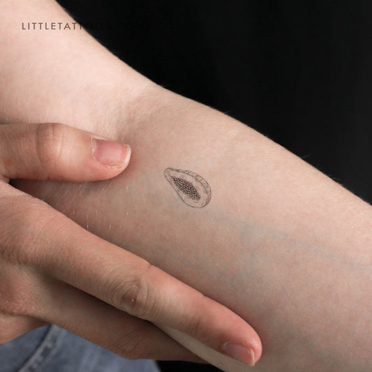 Tatuaje temporal de papaya - Juego de 3