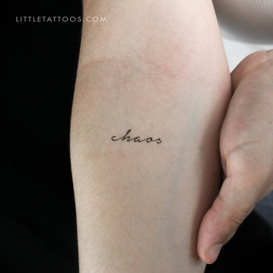 Chaos Temporary Tattoo - Set of 3