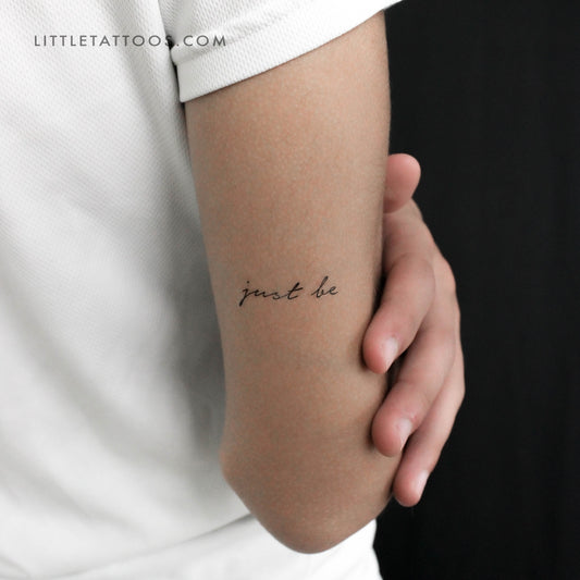 Just Be Temporary Tattoo - Set of 3