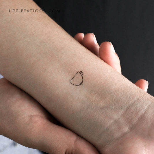 Tiny Teacup Temporary Tattoo - Set of 3