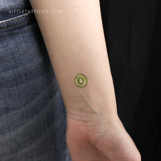 Watercolor Kiwi Temporary Tattoo - Set of 3