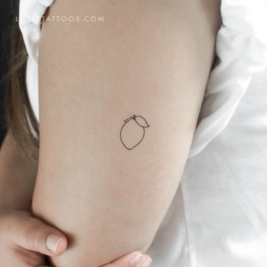 Tatuaje temporal de limón - Juego de 3