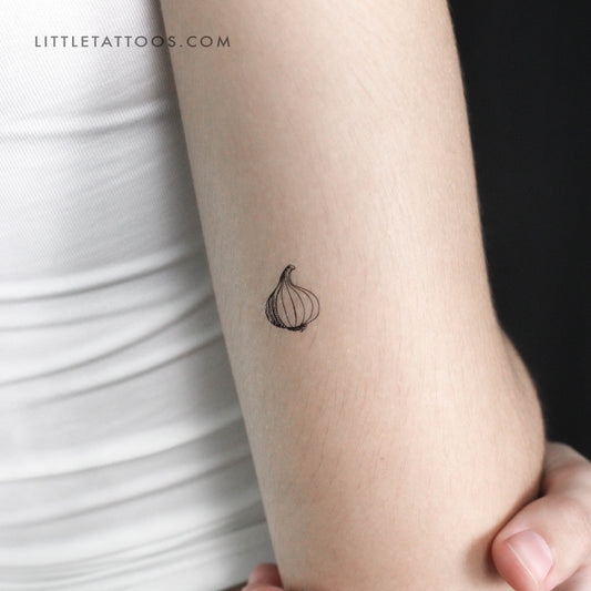 Garlic Temporary Tattoo - Set of 3