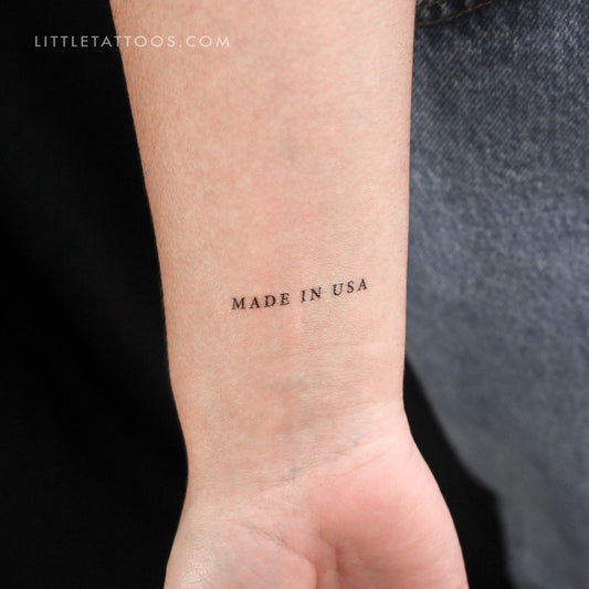 Tatuaje temporal hecho en EE. UU. - Juego de 3