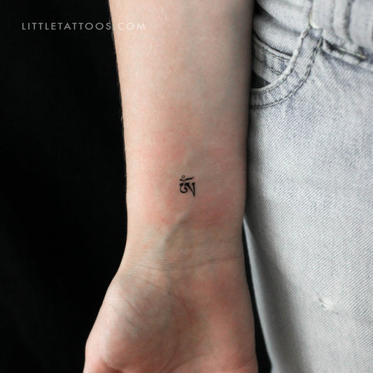 Tatuaje temporal Om tibetano - Juego de 3