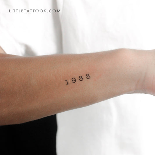 Tatuaje temporal del año de nacimiento 1988 (juego de 3)