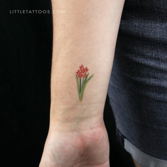 Tatuaje temporal de flor de naranja de Zihee (juego de 3)