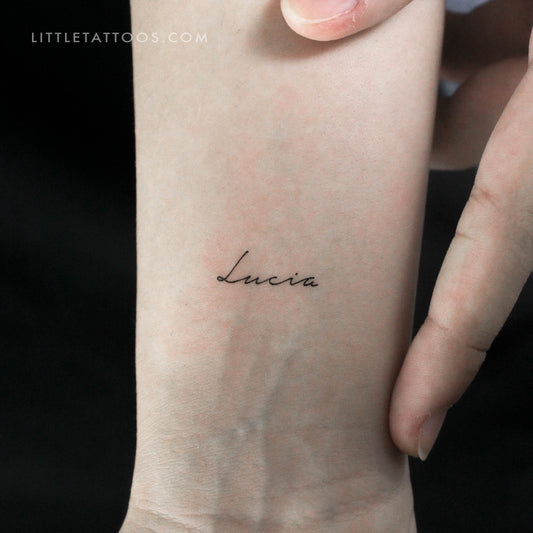 Tatuaje temporal de Lucía - Juego de 3