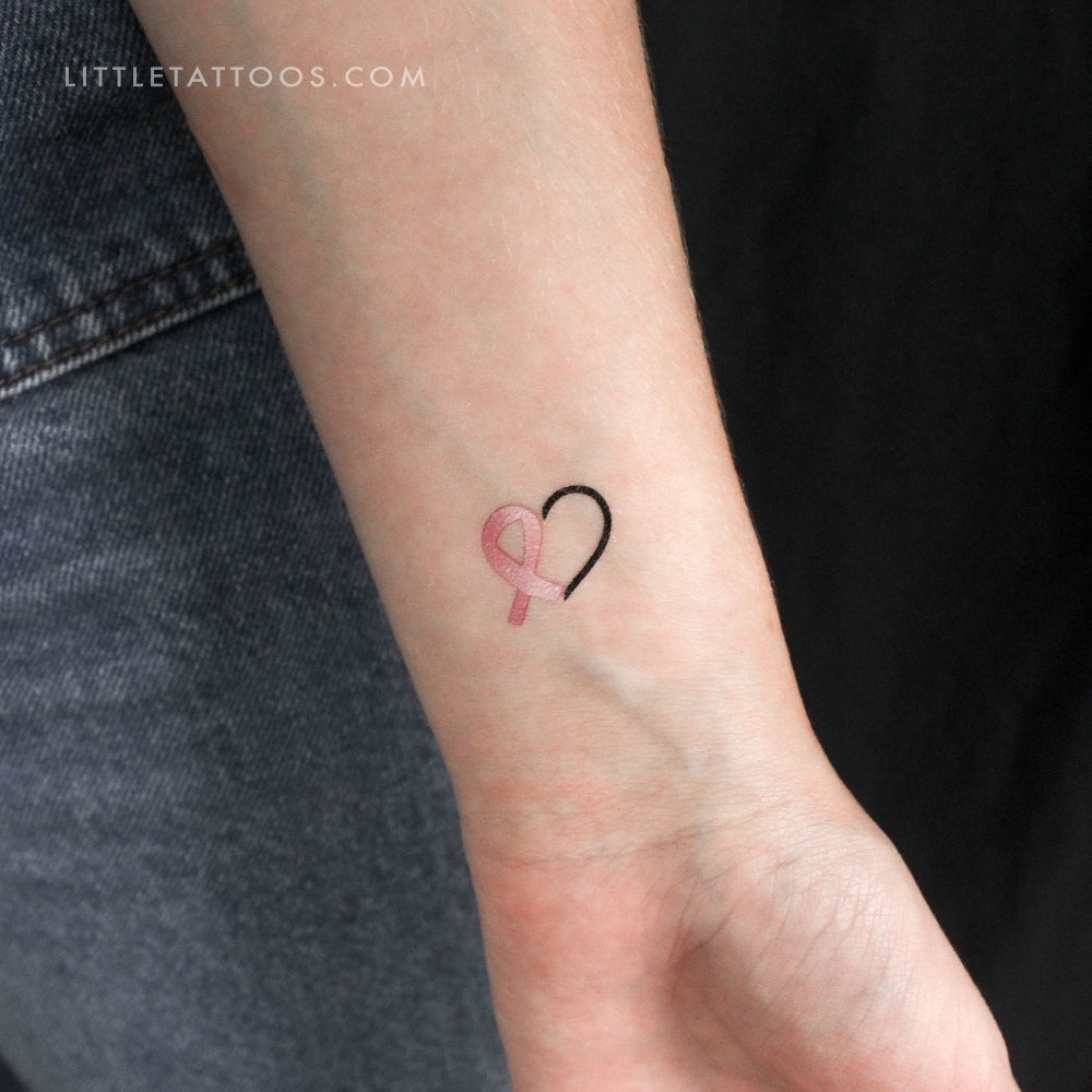 Tattoos with Ribbons for Cancer Awareness
