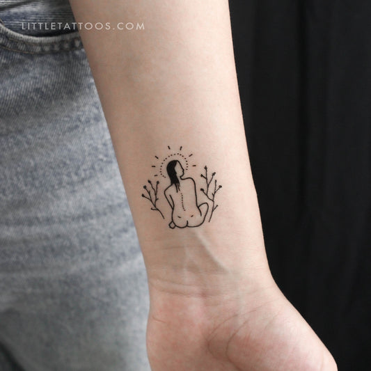 Tatuaje temporal de espalda de mujer de Tukoi (juego de 3)