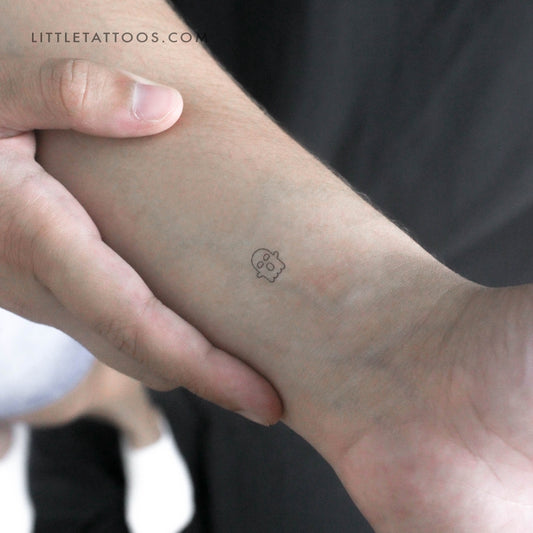 Tiny Ghost Temporary Tattoo - Set of 3