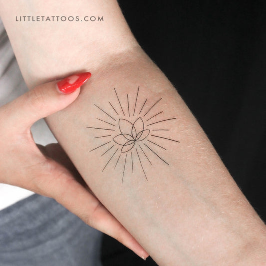 Enlightened Lotus Temporary Tattoo by Cagri Durmaz