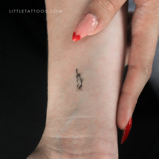 Tatuaje temporal de la Estatua de la Libertad - Juego de 3