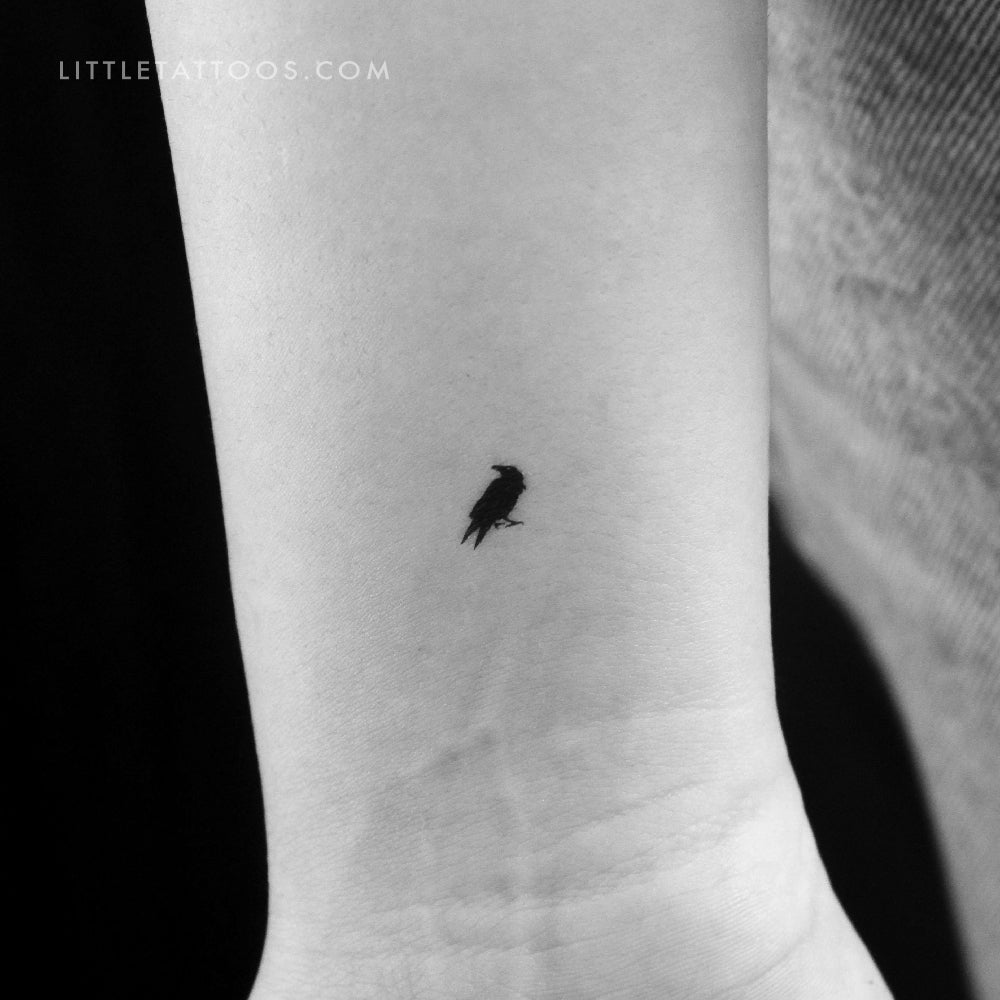 Black and White Crow Tattoo Meaning