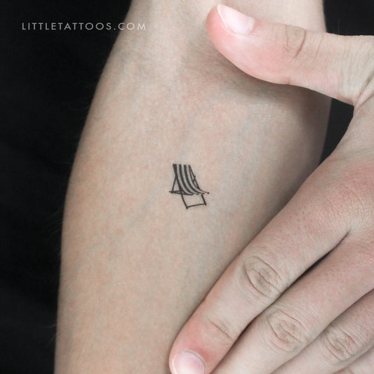 Tatuaje temporal de silla de playa - Juego de 3