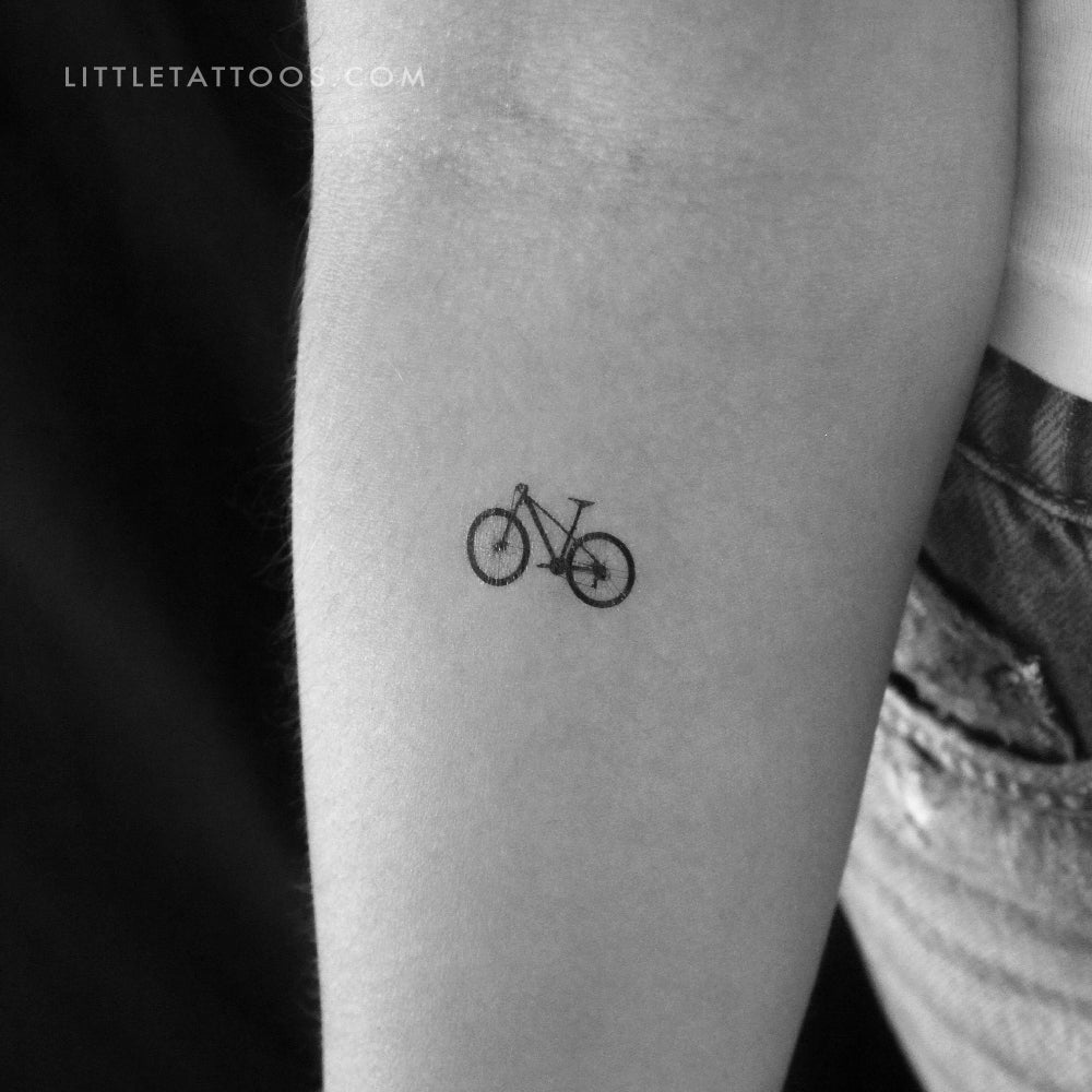 Mountain Bike Temporary Tattoo