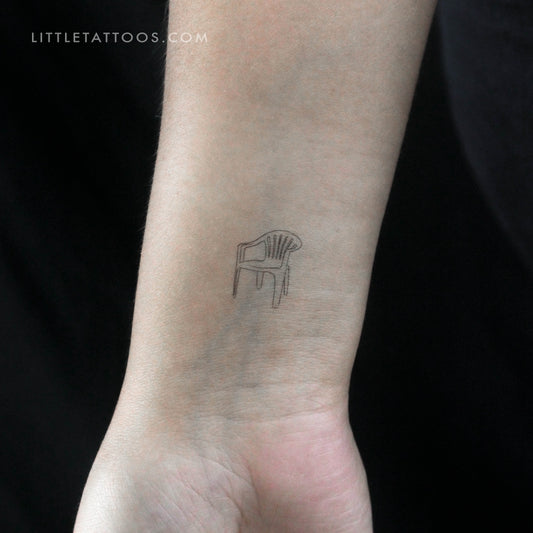 Tatuaje temporal de silla de plástico (juego de 3)
