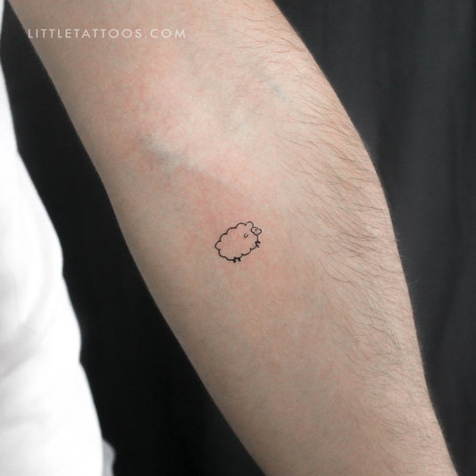 Tatuaje temporal de ovejita - Juego de 3