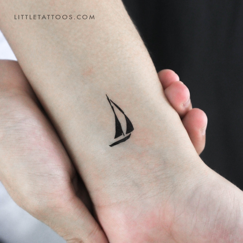 Sailboat Temporary Tattoo - Set of 3 – Little Tattoos