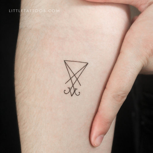 Tatuaje temporal del Sigilo de Lucifer - Juego de 3