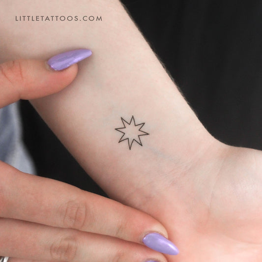 Tatuaje temporal de la estrella de Ishtar - Juego de 3
