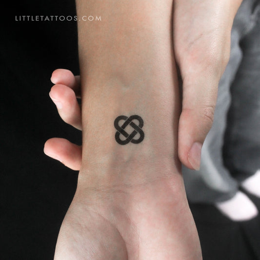 Little Celtic Love Knot Temporary Tattoo - Set of 3