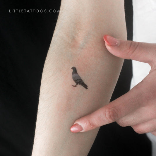 Tatuaje temporal de paloma - Juego de 3