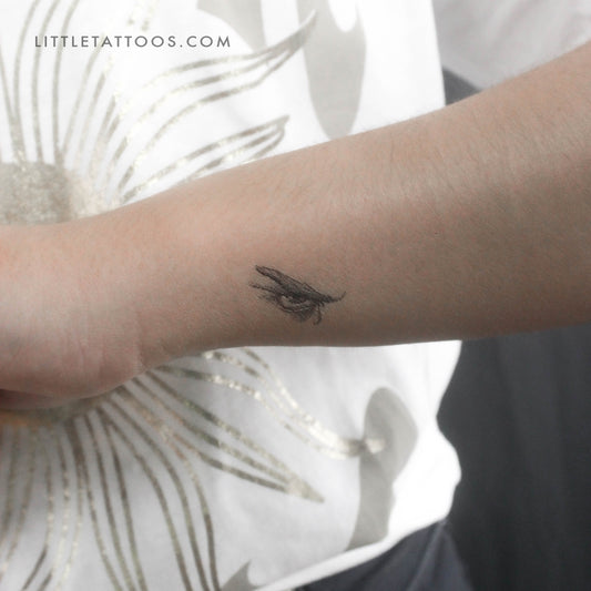 Tatuaje temporal de un pequeño ángel caído llorando (juego de 3)