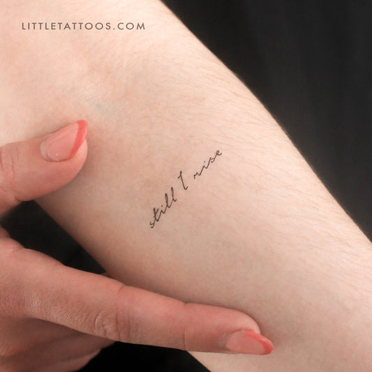 Tatuaje temporal pequeño "Still I Rise" (juego de 3)