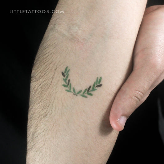 Laurel Wreath Temporary Tattoo by Zihee - Set of 3