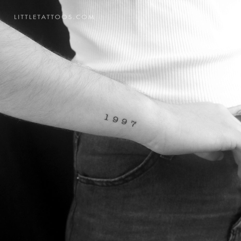 Small Date of Birth Tattoo Ideas