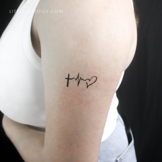 Faith Hope Love Temporary Tattoo - Set of 3