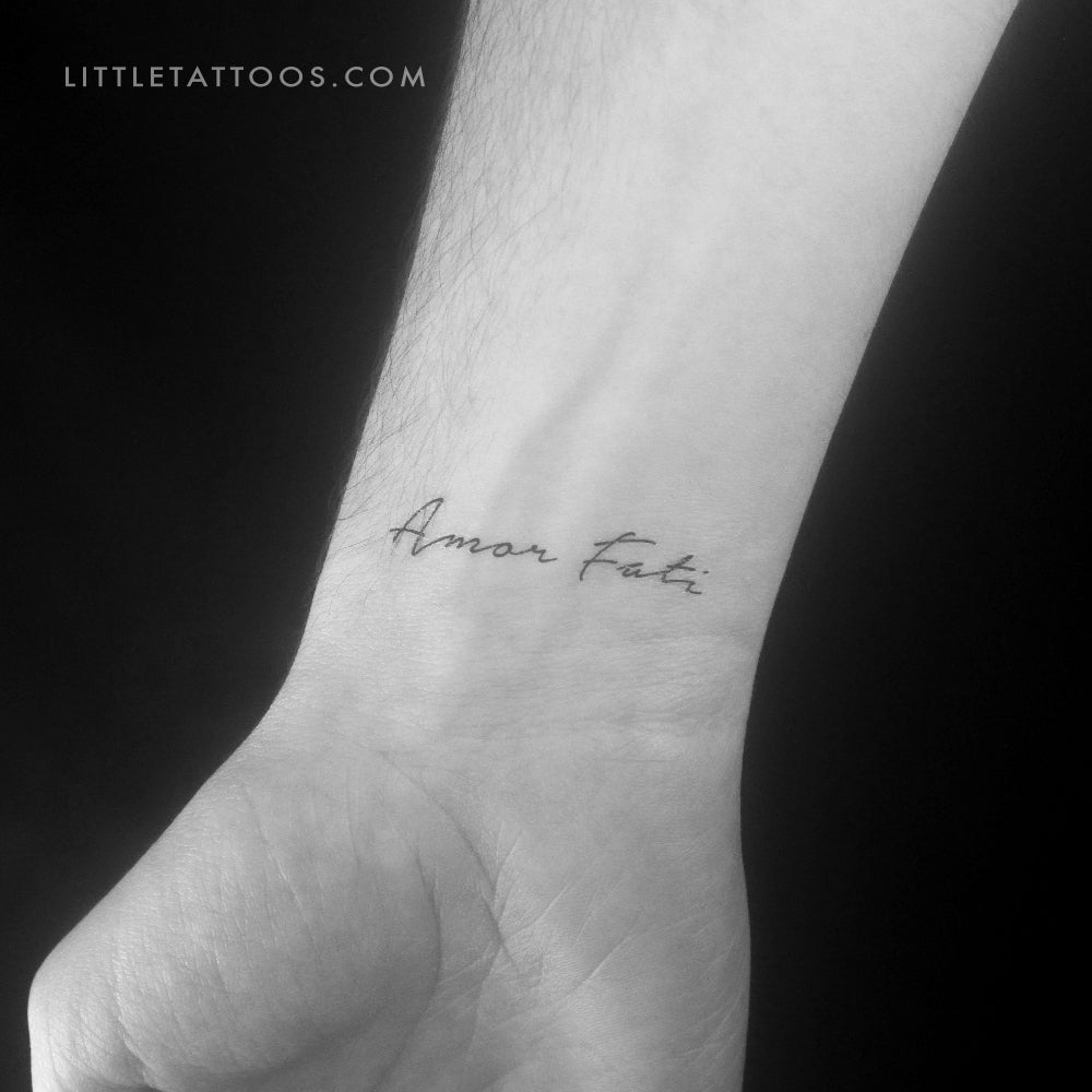 Amor Fati Temporary Tattoo - Set of 3, image size:1000x1000