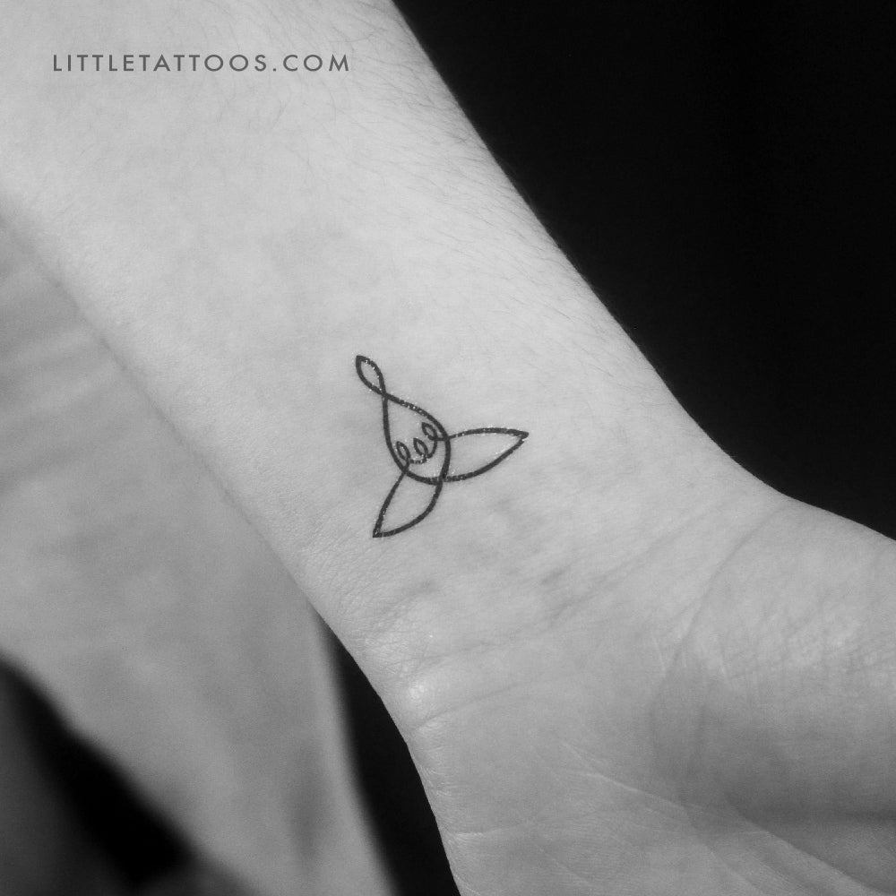 Mom of Three Minimalist Tattoo Idea