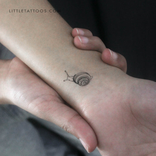 Tatuaje temporal de caracol - Juego de 3