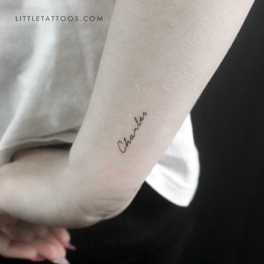 Charles Temporary Tattoo - Set of 3