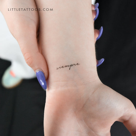 Siempre Temporary Tattoo - Set of 3