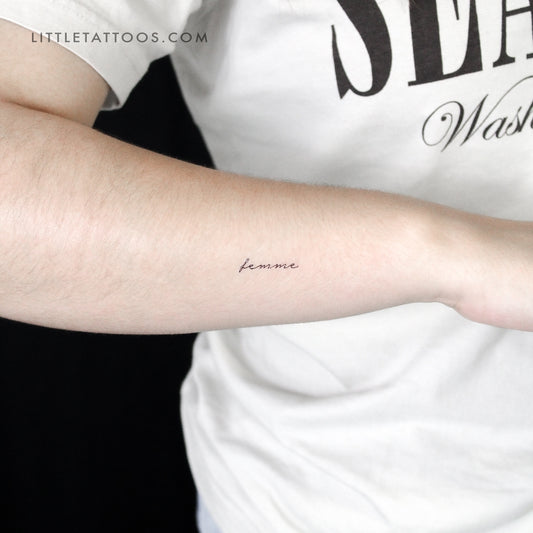 Femme Temporary Tattoo - Set of 3