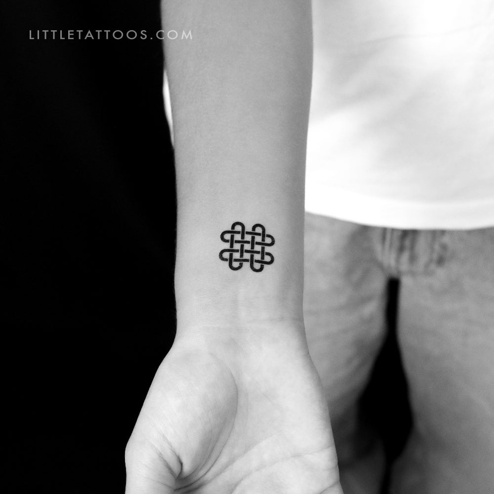 Quadruple Solomon's Knot Temporary Tattoo - Set of 3 – Temporary