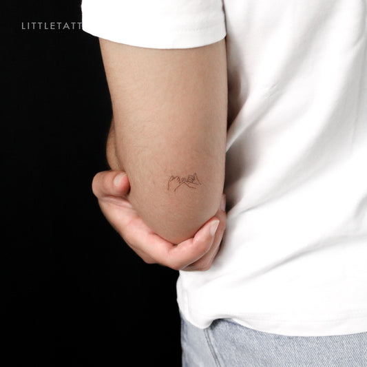 Small Pinky Promise Temporary Tattoo - Set of 3