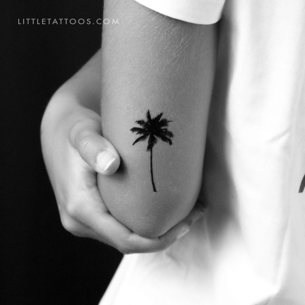 Small Palm Tree Tattoo Outline Ideas