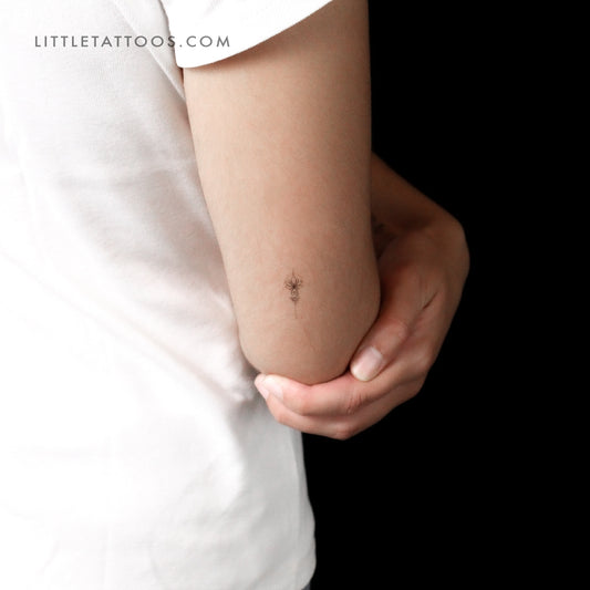 Lotus Unalome Temporary Tattoo - Set of 3