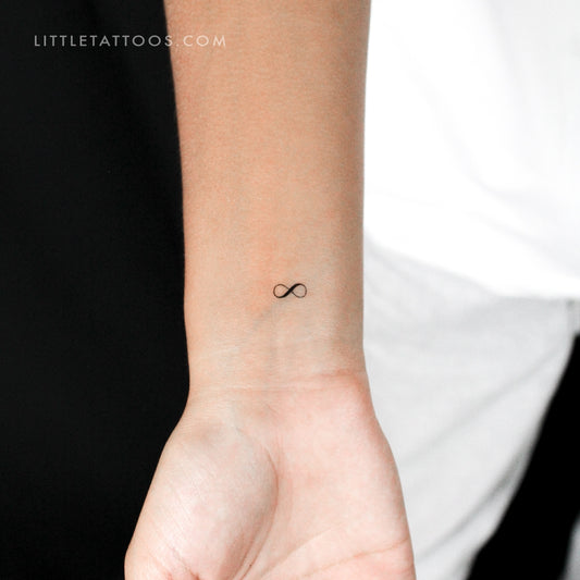 Tatuaje temporal del símbolo del infinito (juego de 3)
