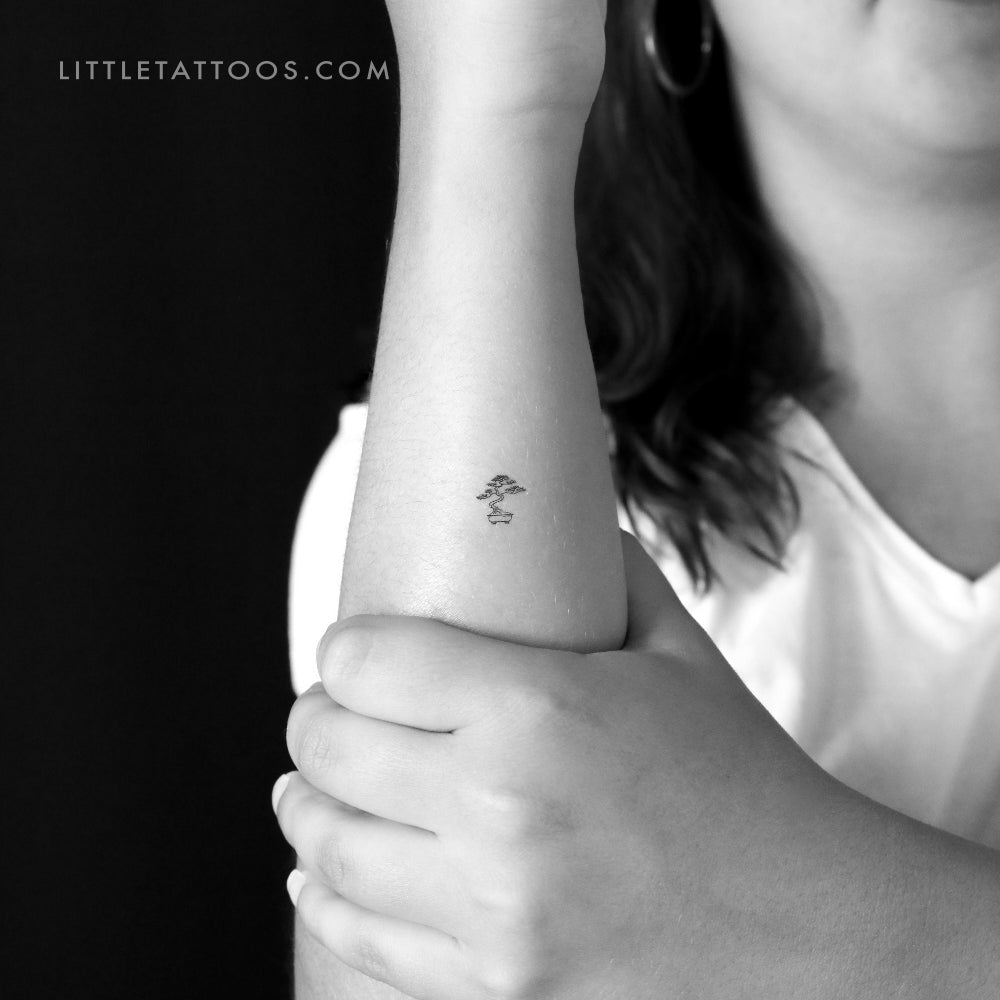 Tiny Bonsai Temporary Tattoo